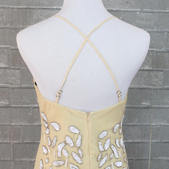 X by NBD Madeline Beaded Mini Dress Ivory NWT - Picture 6 of 8